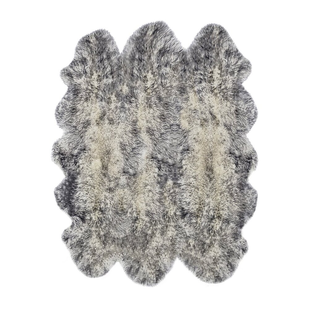 Natural Home Decor New Zealand Sheepskin Sexto Rug | 1-Piece | Gradient grey